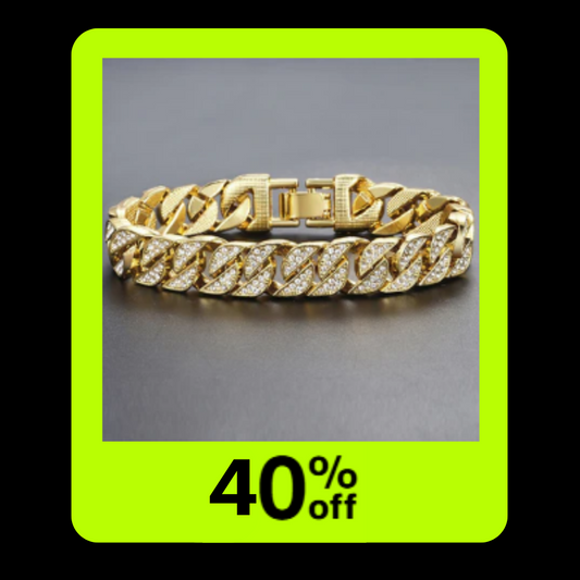 Miami Gold Curb Cuban Bracelet