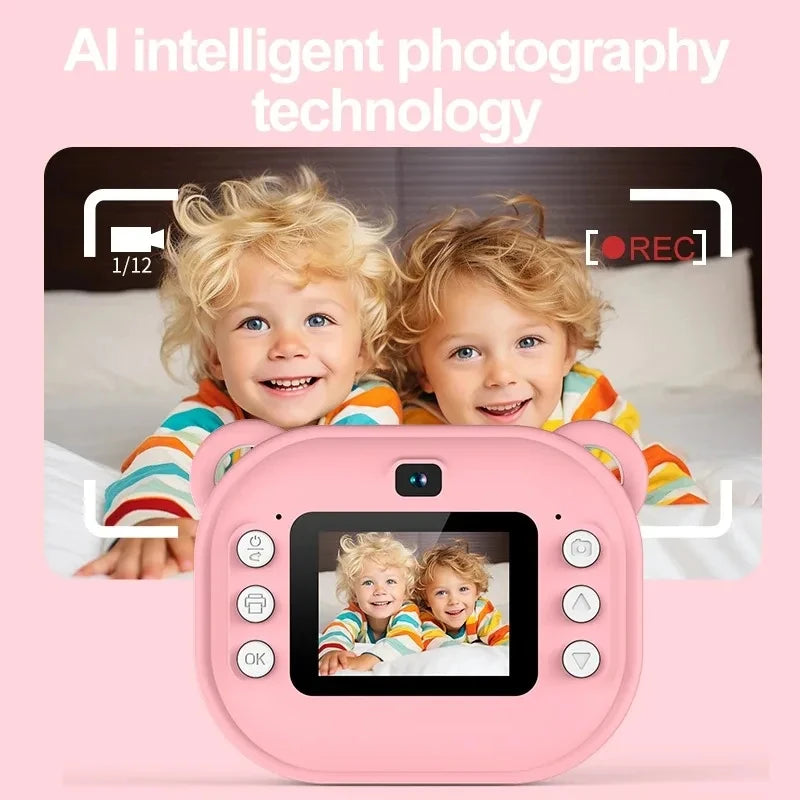 Kids Camera Instant Print, Camera for Kids with Printable Photos.